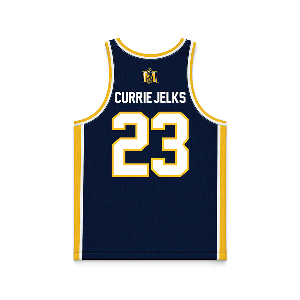 Murray State - NCAA Women's Basketball : Sharnecce Currie-Jelks - Blue Basketball Jersey-1