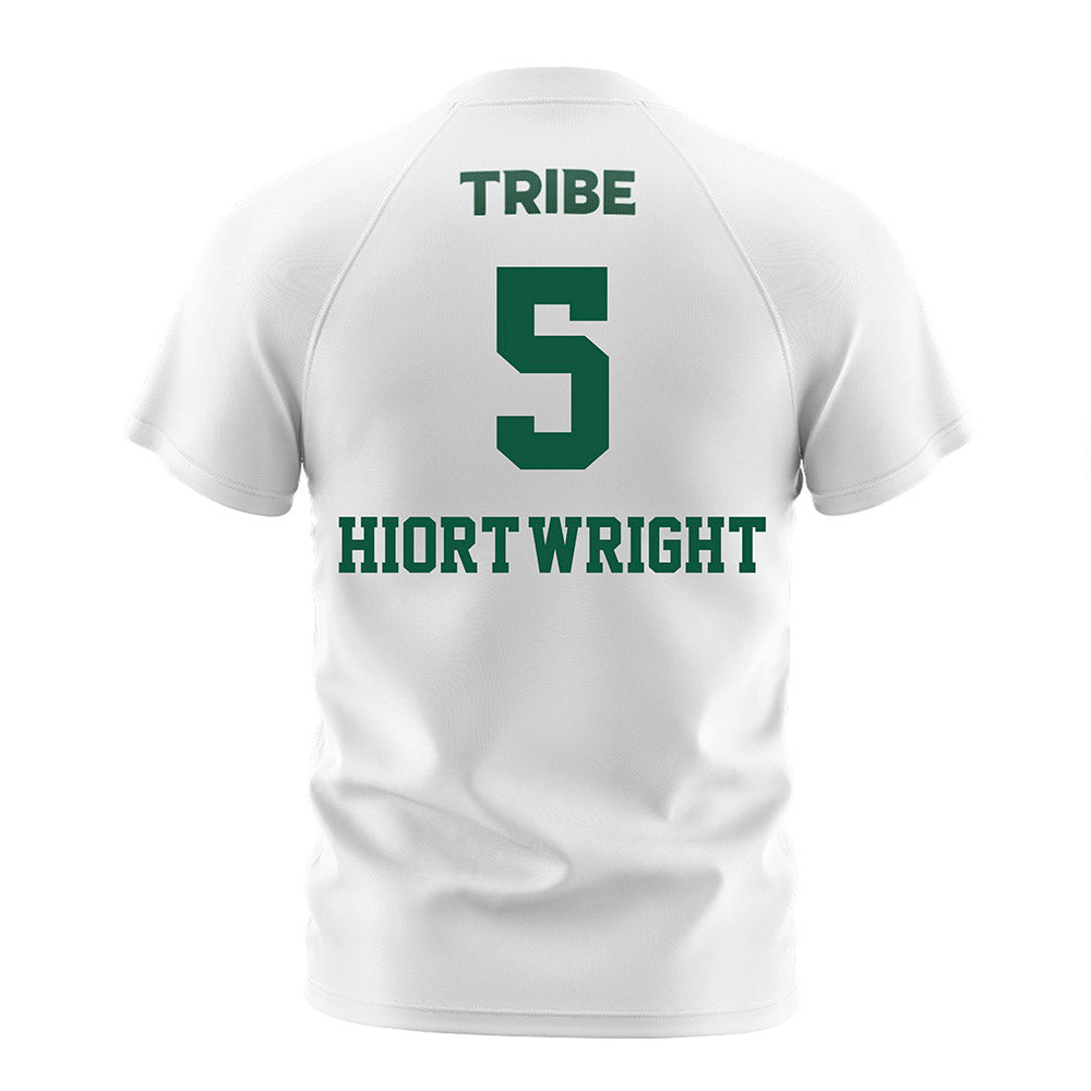 William & Mary - NCAA Men's Soccer : Noah Hiort-Wright - White Soccer Jersey-1