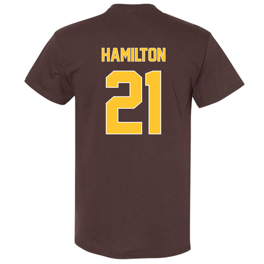 Wyoming - NCAA Football : Nico Hamilton - Classic Shersey T-Shirt-1