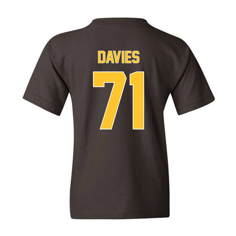 Wyoming - NCAA Football : Jake Davies - Youth T-Shirt