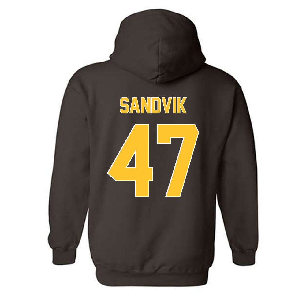 Wyoming - NCAA Football : Erik Sandvik - Hooded Sweatshirt