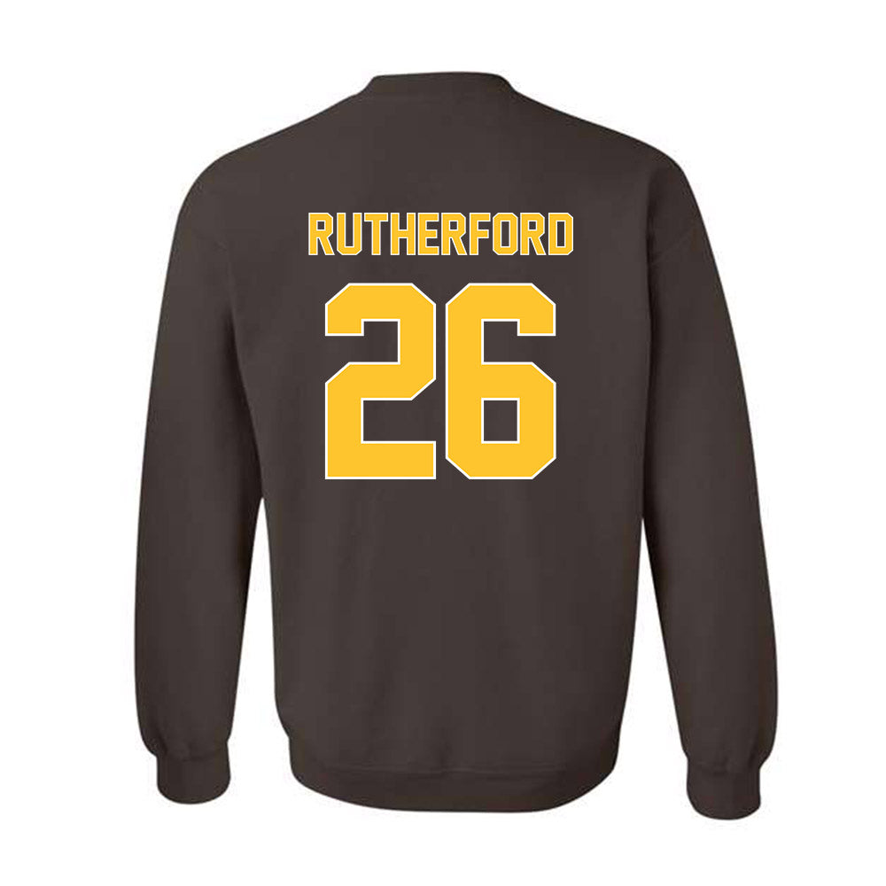 Wyoming - NCAA Football : Gary Rutherford - Classic Shersey Crewneck Sweatshirt-1