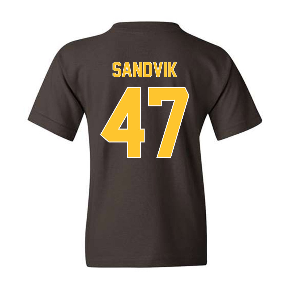 Wyoming - NCAA Football : Erik Sandvik - Youth T-Shirt