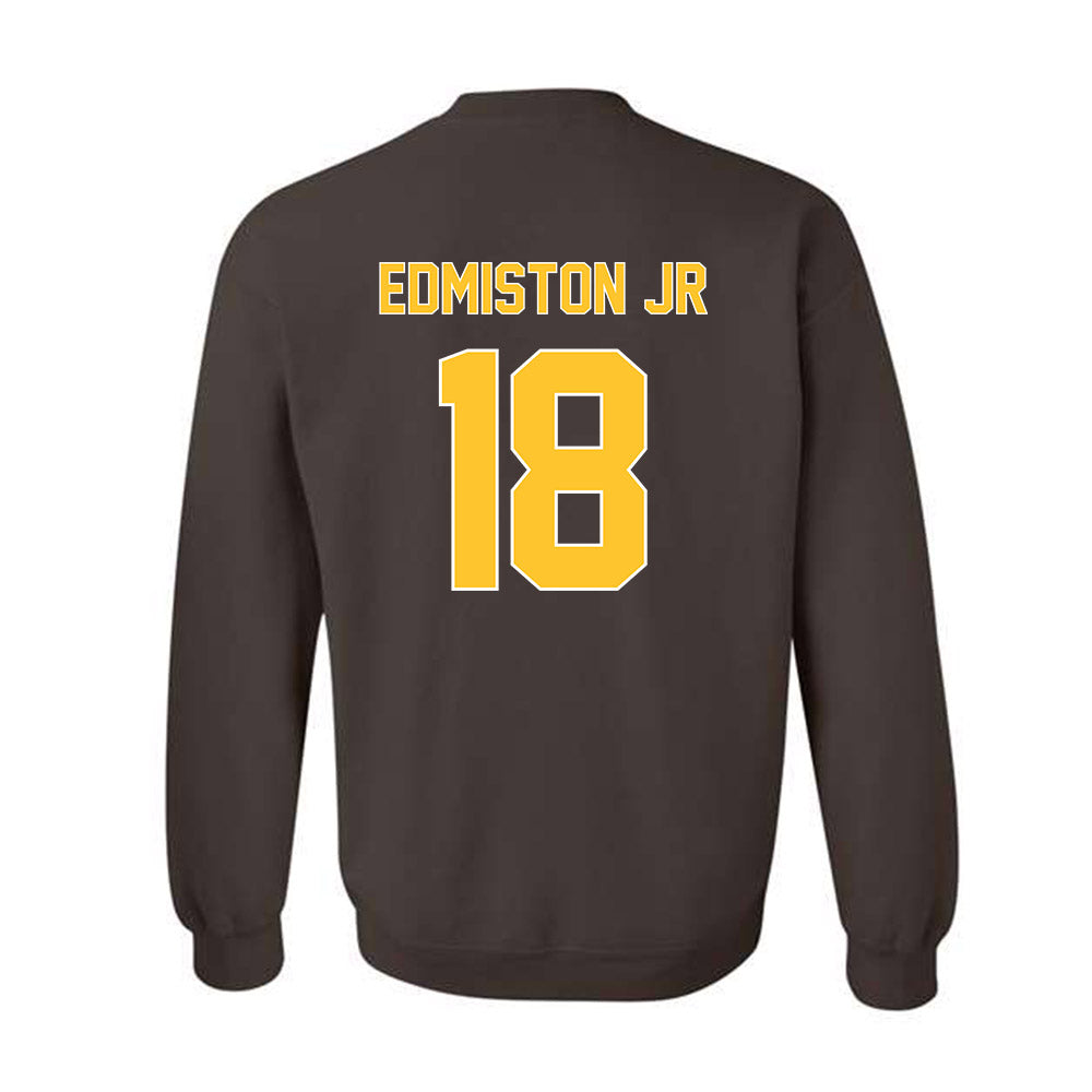 Wyoming - NCAA Football : Bart Edmiston Jr - Classic Shersey Crewneck Sweatshirt-1
