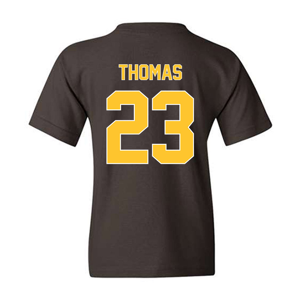 Wyoming - NCAA Football : Jones Thomas - Classic Shersey Youth T-Shirt-1
