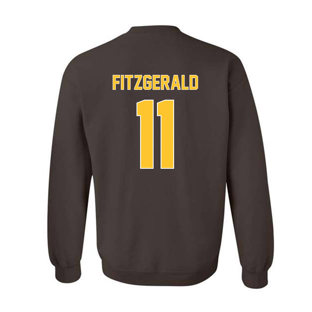 Wyoming - NCAA Football : Michael Fitzgerald - Classic Shersey Crewneck Sweatshirt-1