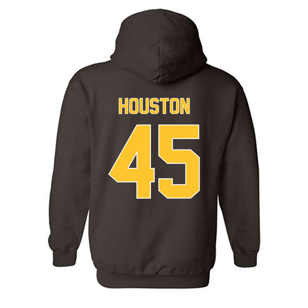 Wyoming - NCAA Football : Charlie Houston - Classic Shersey Hooded Sweatshirt-1