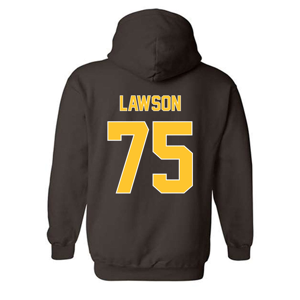 Wyoming - NCAA Football : Cooper Lawson - Classic Shersey Hooded Sweatshirt-1