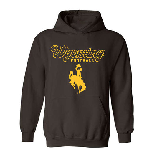 Wyoming - NCAA Football : Justin Erb - Hooded Sweatshirt Classic Shersey