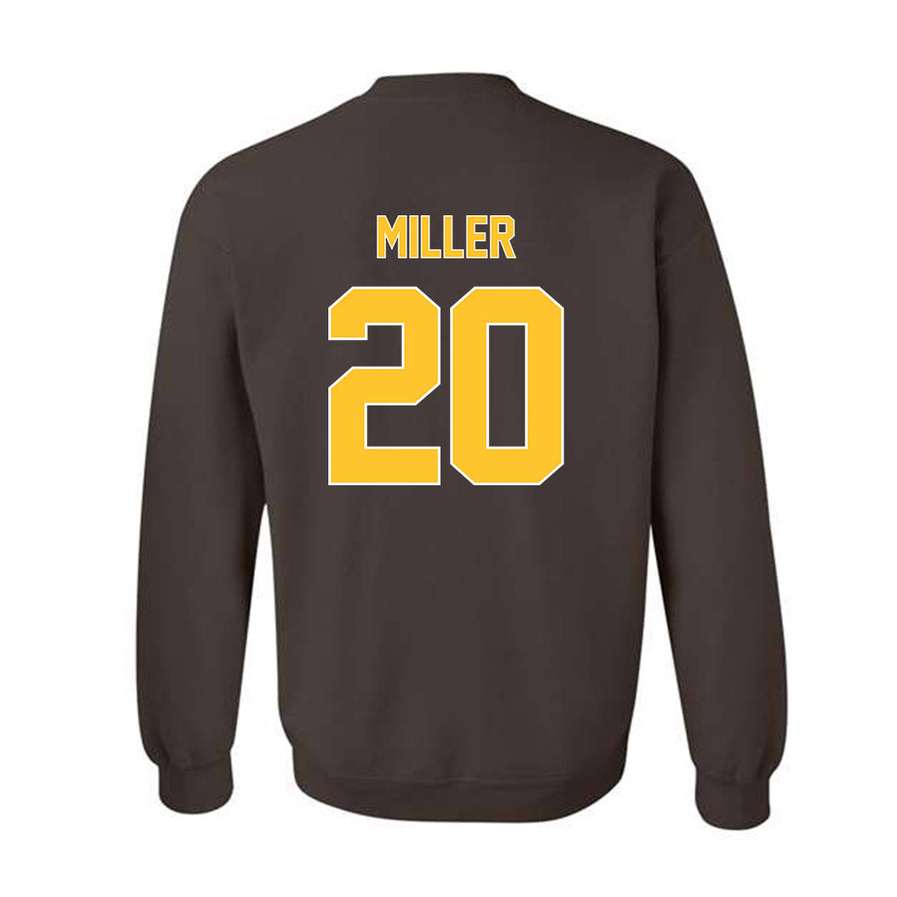 Wyoming - NCAA Football : Dainsus Miller - Classic Shersey Crewneck Sweatshirt-1