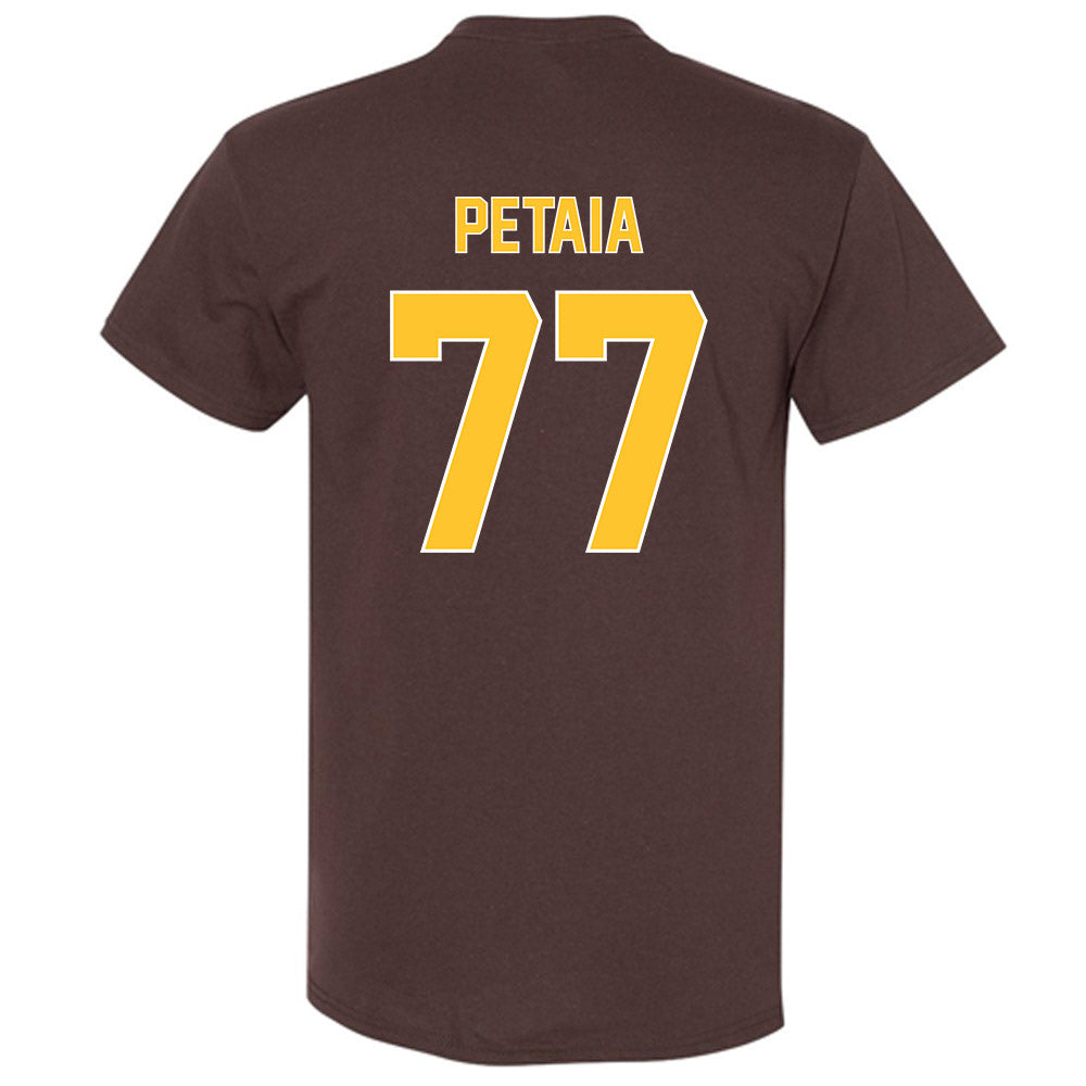 Wyoming - NCAA Football : Josiah Petaia - Classic Shersey T-Shirt-1