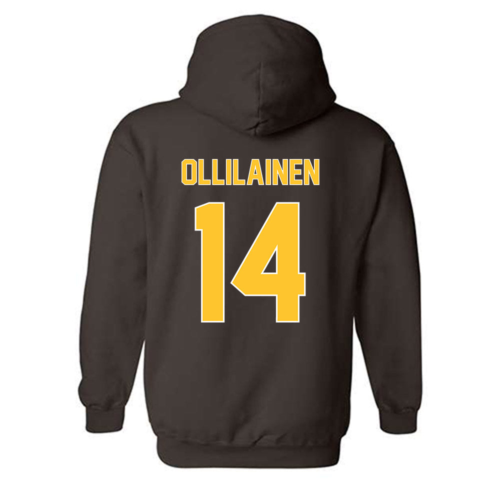 Wyoming - NCAA Women's Basketball : Kati Ollilainen - Classic Shersey Hooded Sweatshirt-1