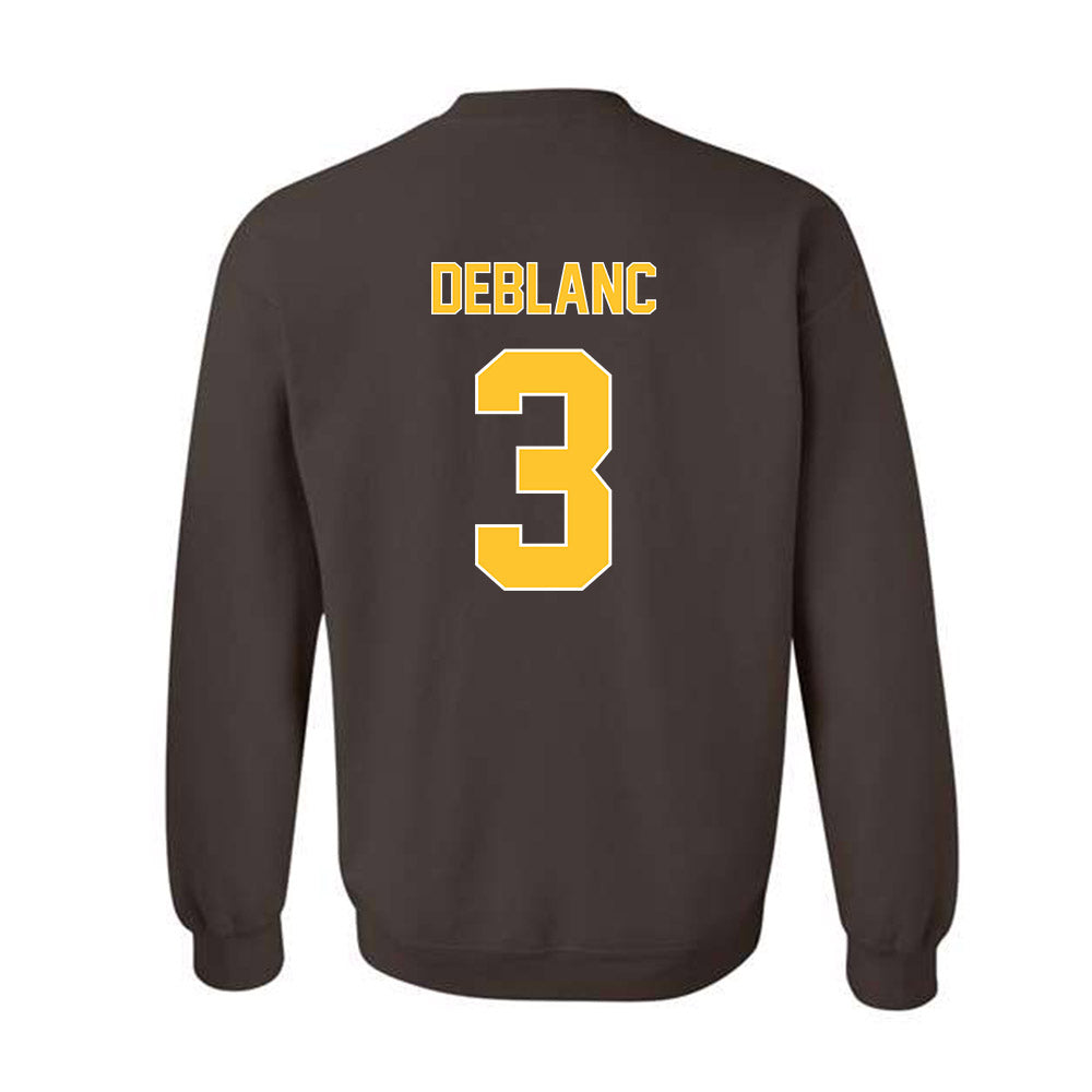 Wyoming - NCAA Football : Deion DeBlanc - Classic Shersey Crewneck Sweatshirt-1