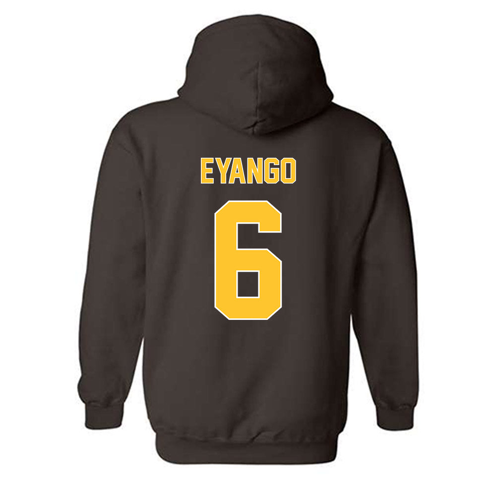 Wyoming - NCAA Women's Basketball : Aurore Eyango - Classic Shersey Hooded Sweatshirt-1