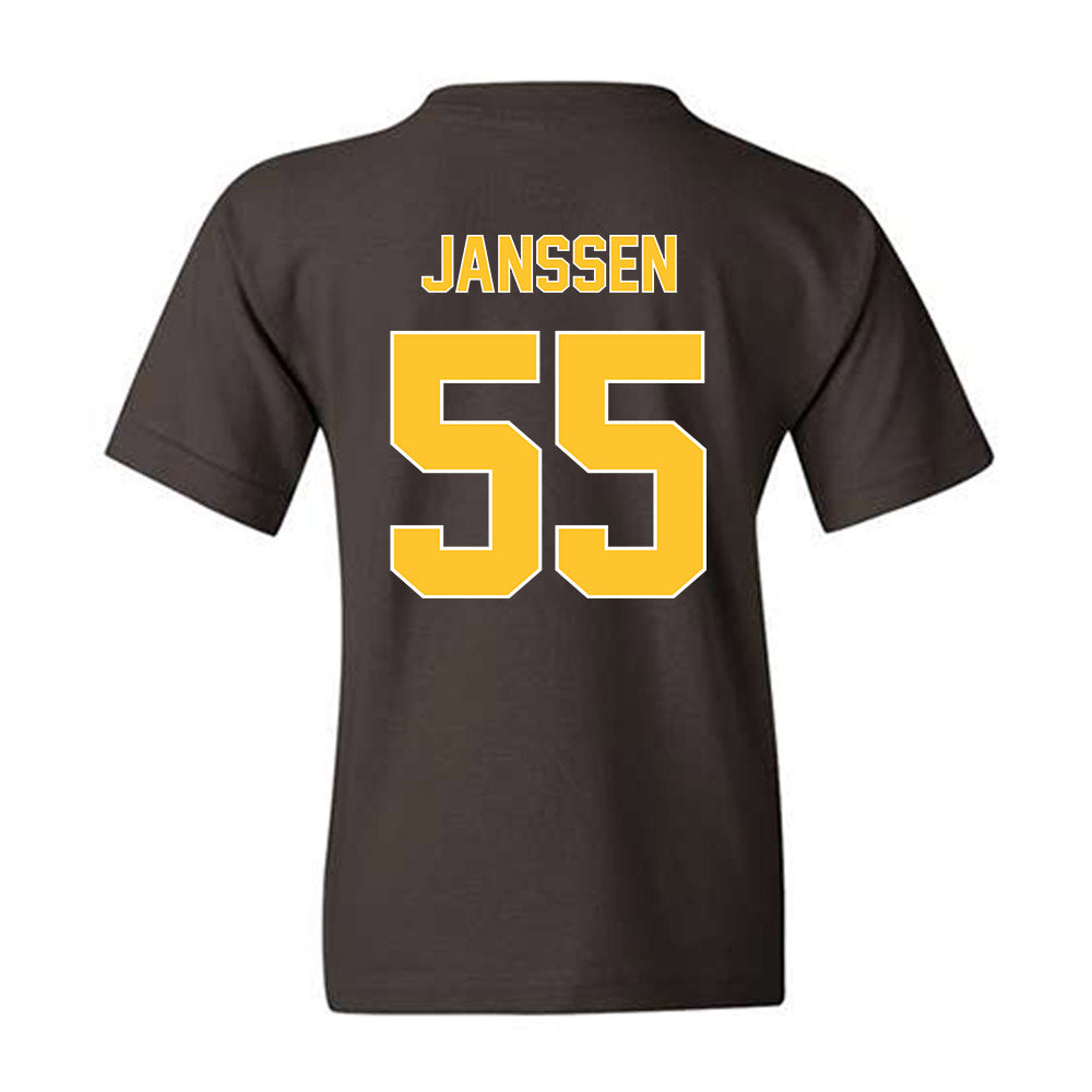 Wyoming - NCAA Football : Kalvin Janssen - Classic Shersey Youth T-Shirt-1