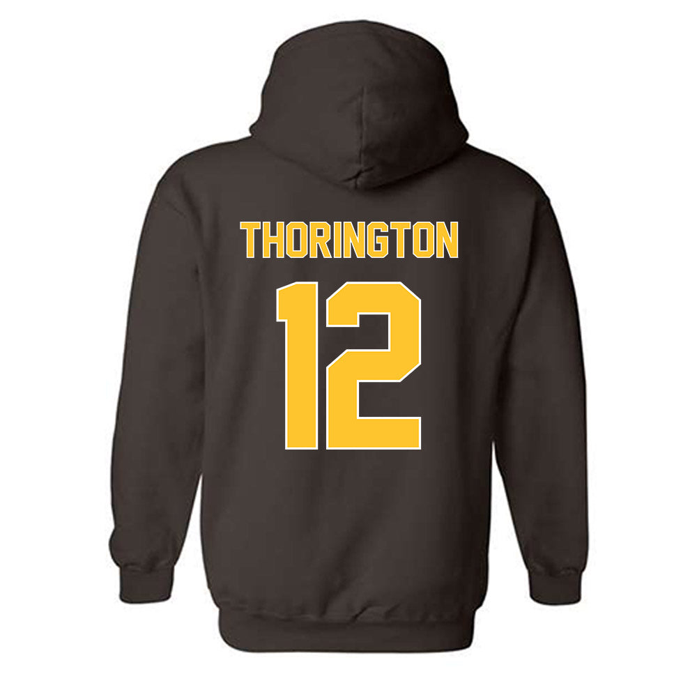 Wyoming - NCAA Women's Volleyball : Addy Thorington - Classic Shersey Hooded Sweatshirt-1
