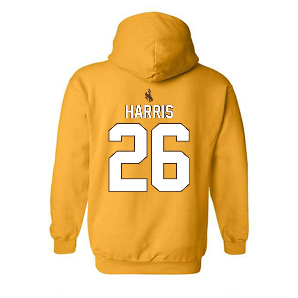 Wyoming - NCAA Football : Samuel Harris - Hooded Sweatshirt-1