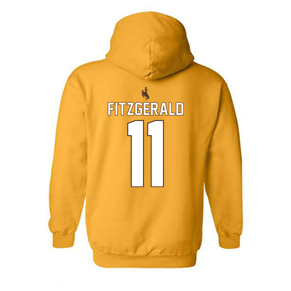 Wyoming - NCAA Football : Michael Fitzgerald - Hooded Sweatshirt-1