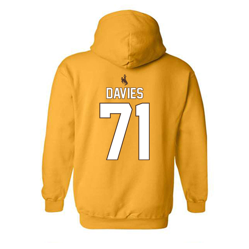 Wyoming - NCAA Football : Jake Davies - Hooded Sweatshirt
