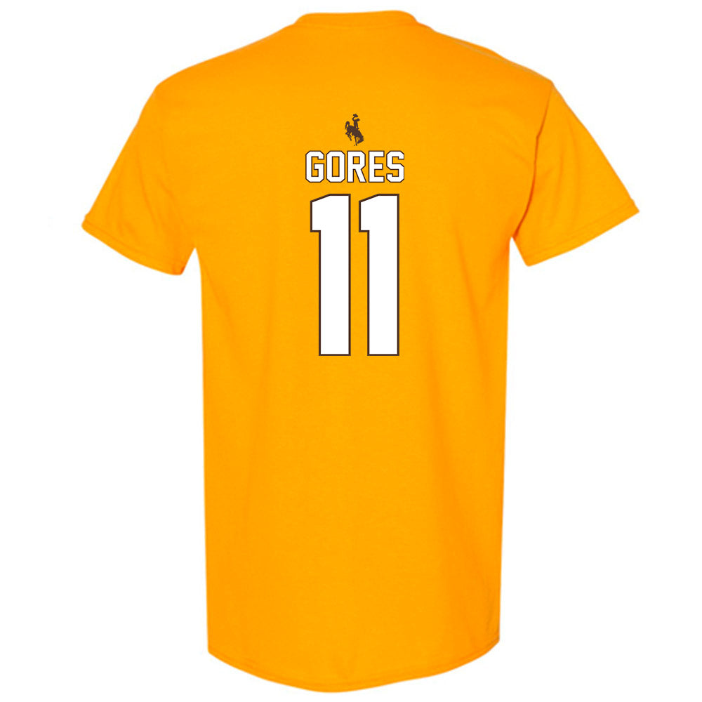 Wyoming - NCAA Men's Basketball : Gavin Gores - Classic Shersey T-Shirt-1