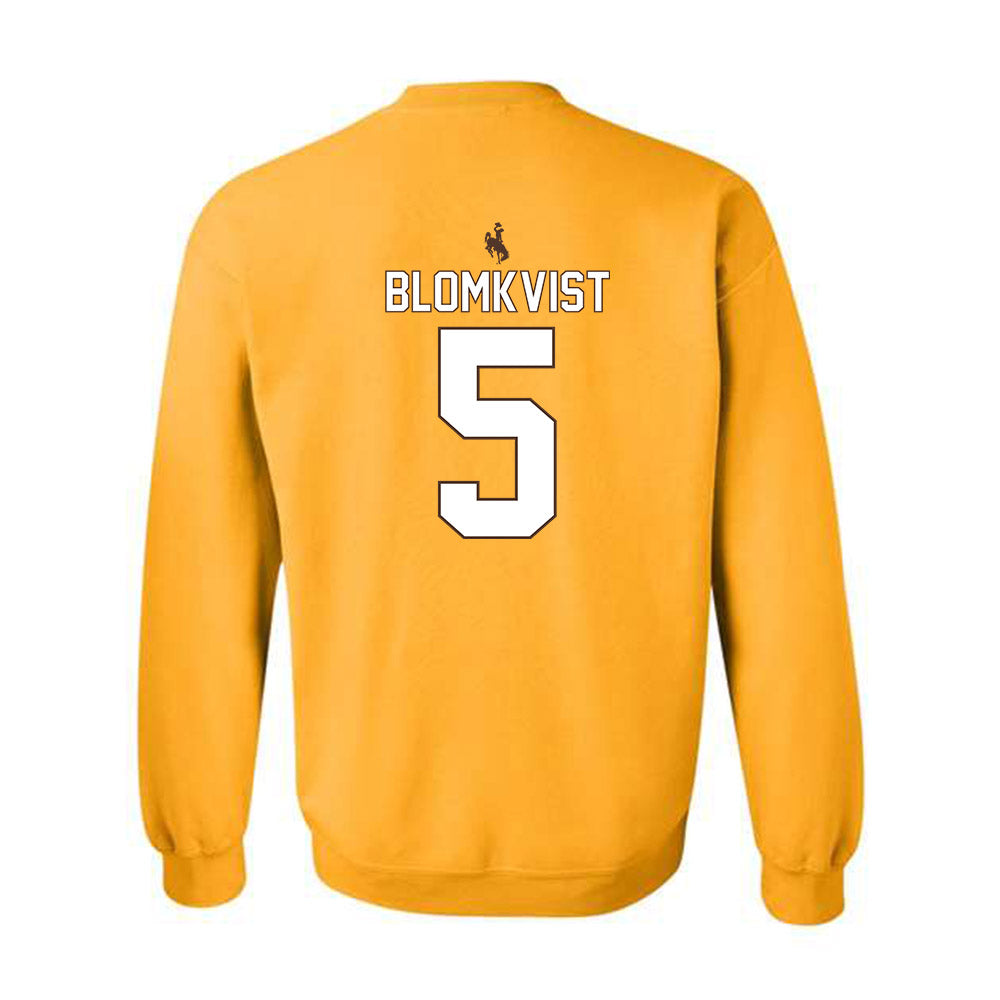 Wyoming - NCAA Women's Basketball : Liv Blomkvist - Classic Shersey Crewneck Sweatshirt-1
