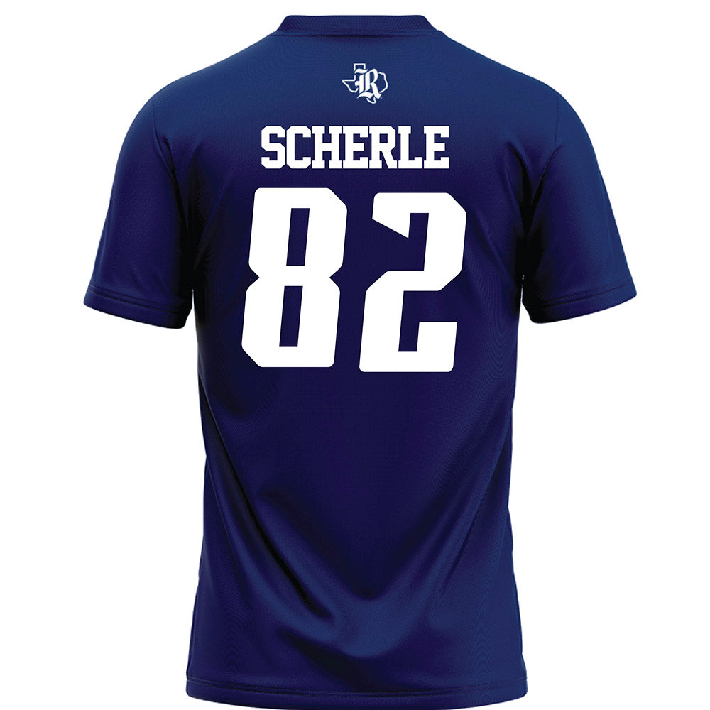 Rice - NCAA Football : Alexander Scherle - Navy Blue Football Jersey-1