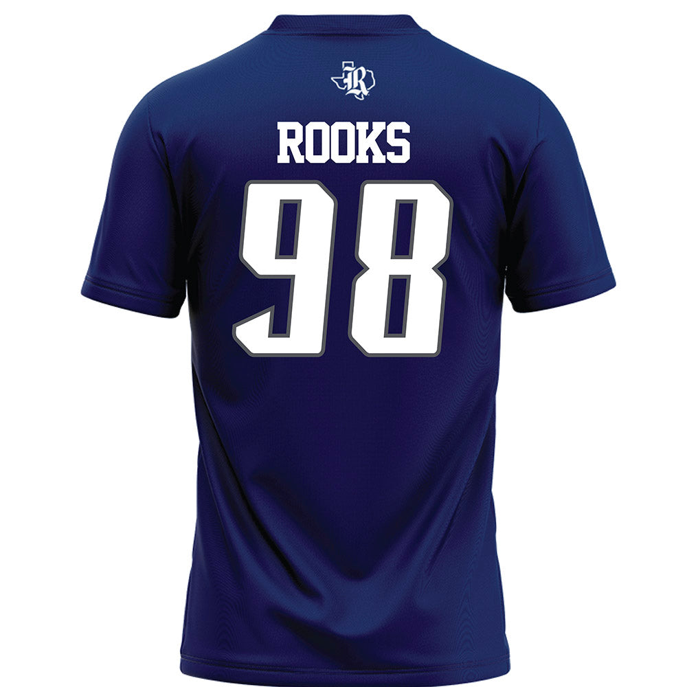Rice - NCAA Football : Robert Rooks - Navy Blue Football Jersey-1