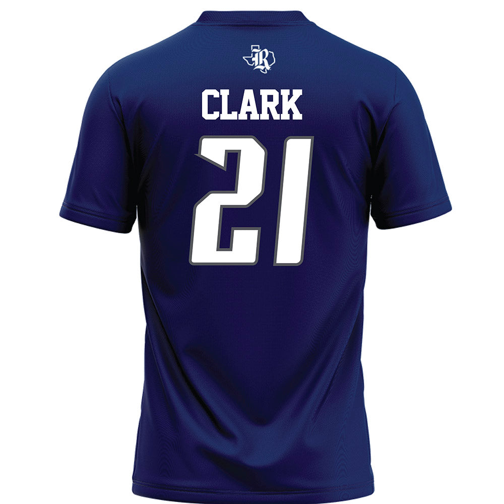 Rice - NCAA Football : Jamarion Clark - Navy Blue Football Jersey-1