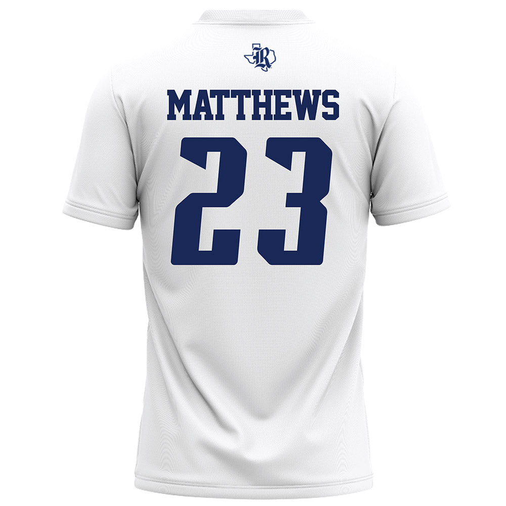 Rice - NCAA Football : Payton Matthews - White Football Jersey-1