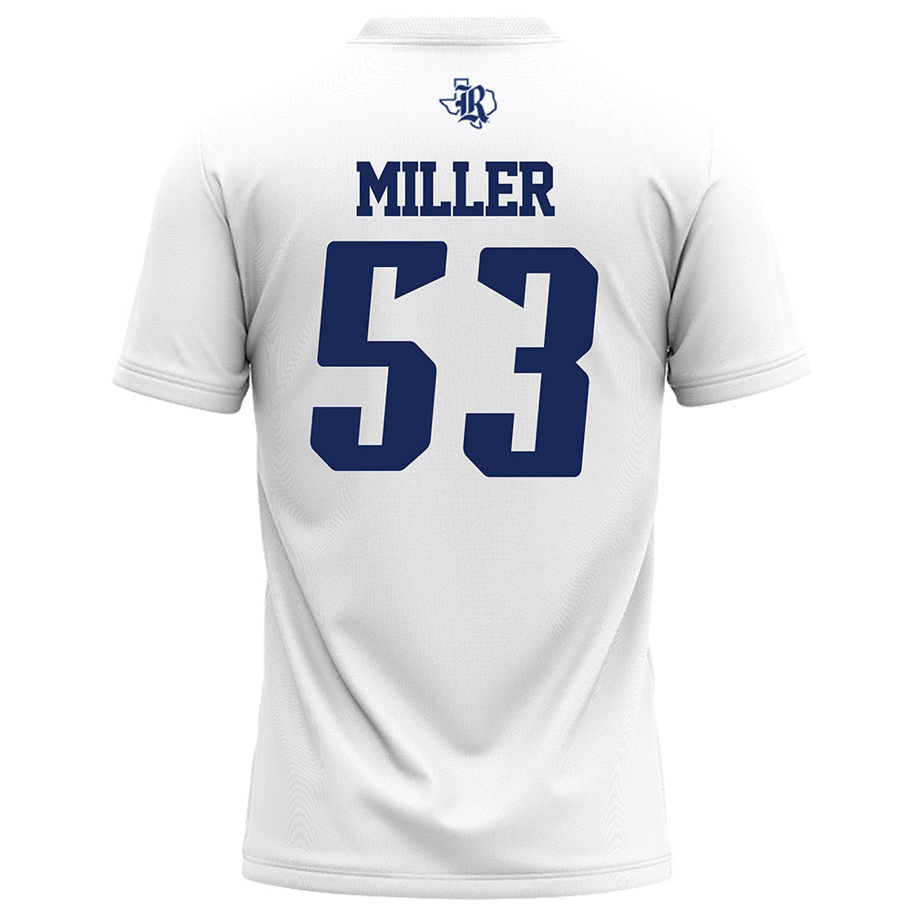 Rice - NCAA Football : Luke Miller - White Football Jersey-1
