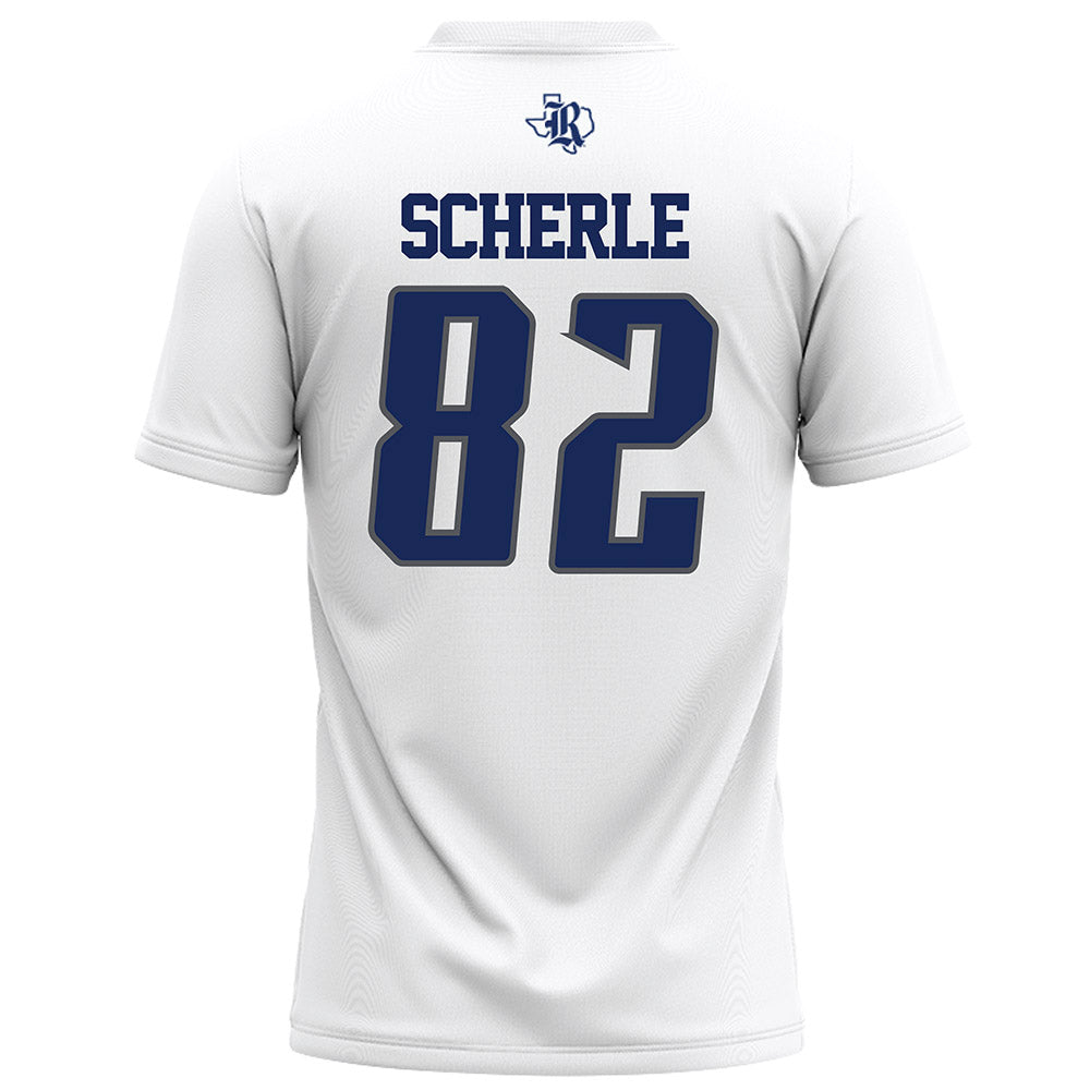 Rice - NCAA Football : Alexander Scherle - White Football Jersey-1