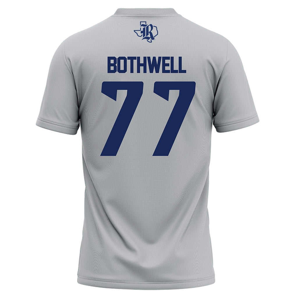 Rice - NCAA Football : Ian Bothwell - Grey Football Jersey-1