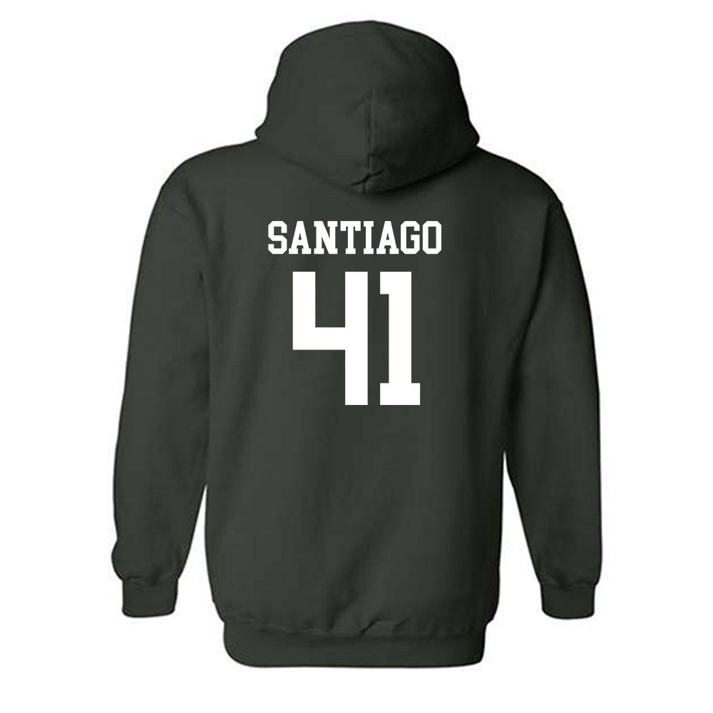 Michigan State - NCAA Football : David Santiago - Classic Shersey Hooded Sweatshirt-1