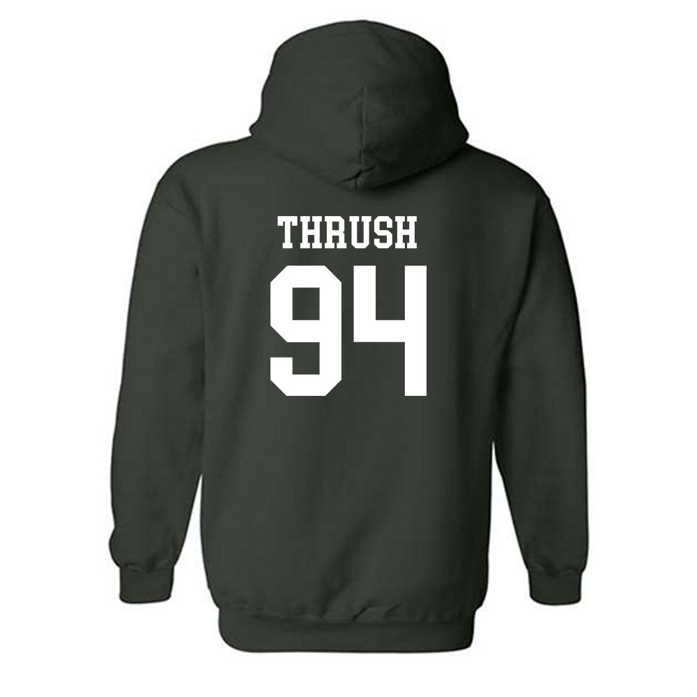 Michigan State - NCAA Football : Cal Thrush - Classic Shersey Hooded Sweatshirt-1