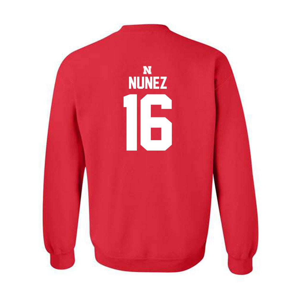 Nebraska - NCAA Baseball : Devin Nunez - Classic Shersey Crewneck Sweatshirt-1