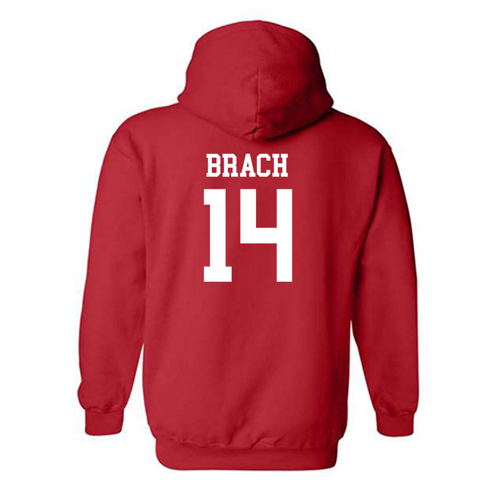 Nebraska - NCAA Women's Soccer : Mila Brach - Classic Shersey Hooded Sweatshirt-1