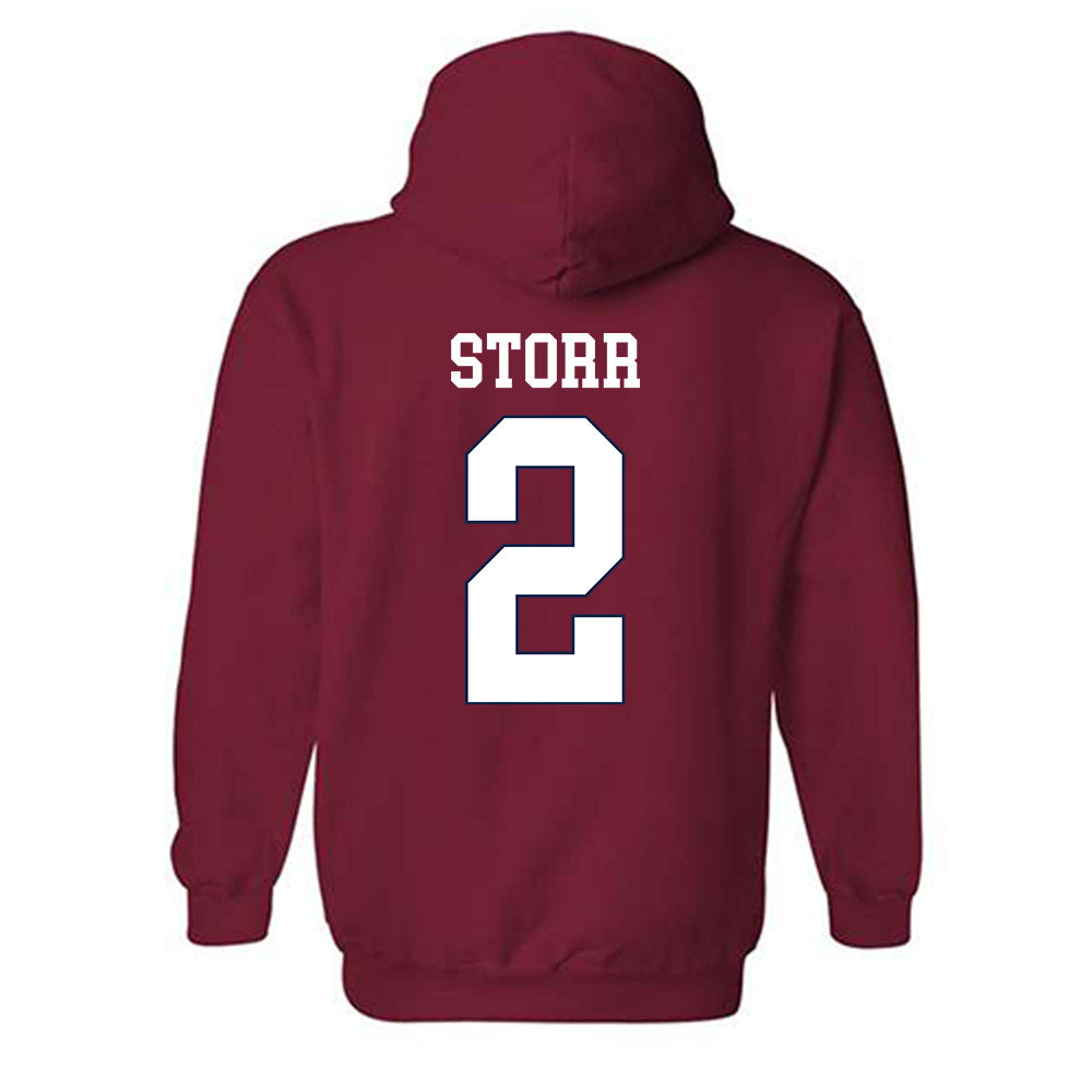 Ole Miss - NCAA Men's Basketball : AJ Storr - Classic Shersey Hooded Sweatshirt-1