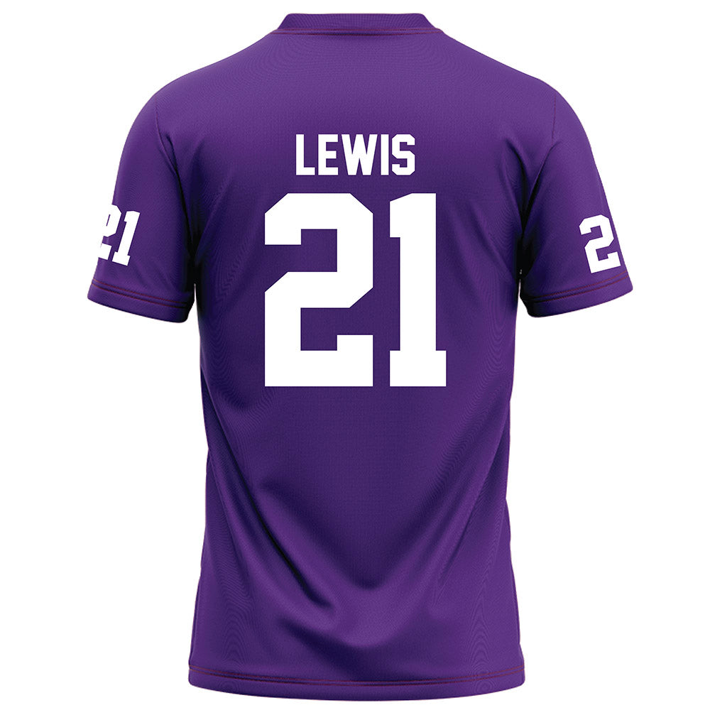 Furman - NCAA Football : Billy Lewis - Purple Football Jersey-1
