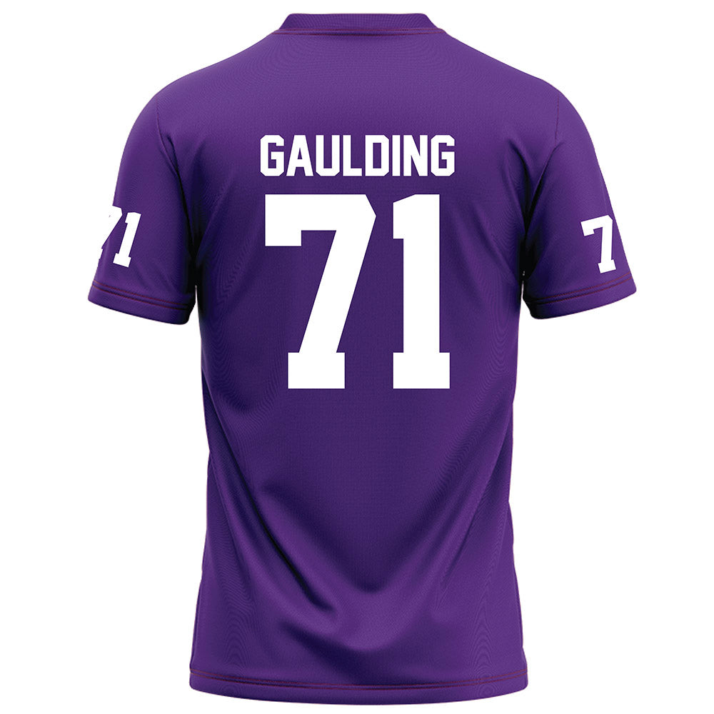 Furman - NCAA Football : Edwin Gaulding - Purple Football Jersey-1