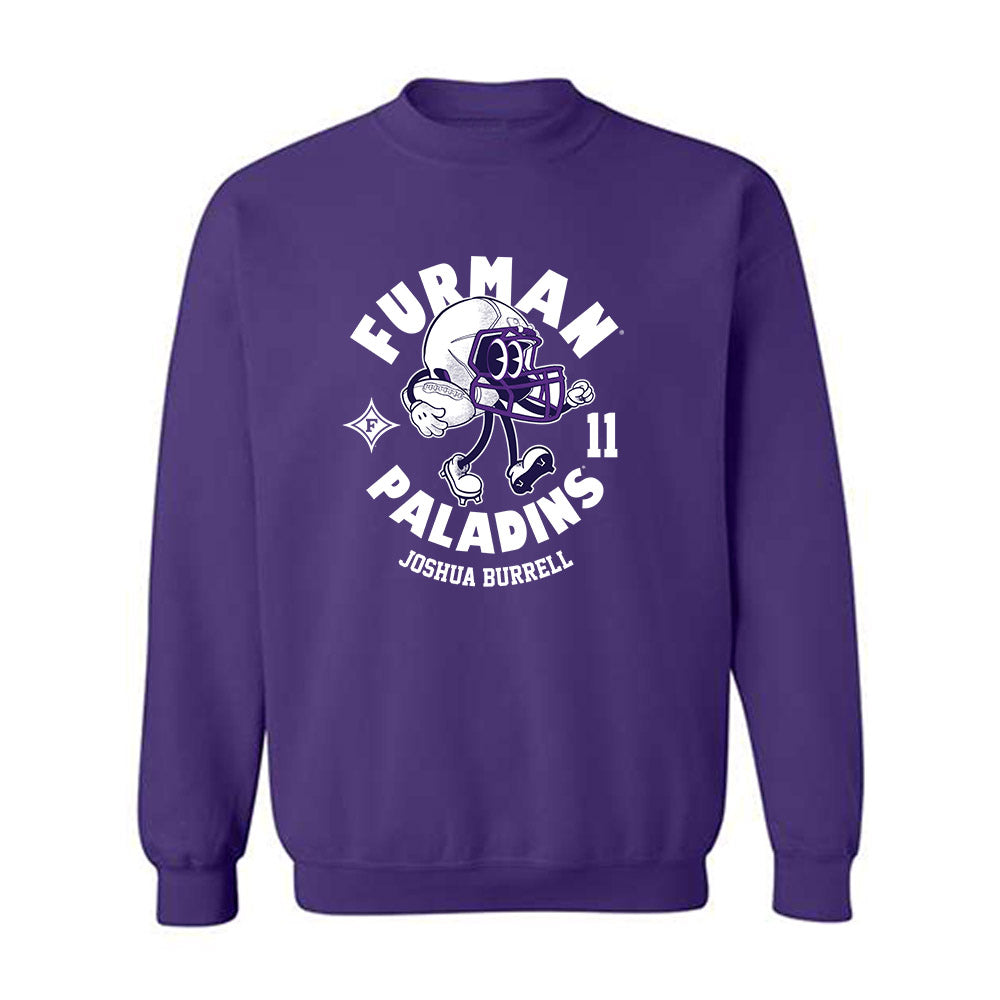 Furman - NCAA Football : Joshua Burrell - Fashion Shersey Crewneck Sweatshirt-0
