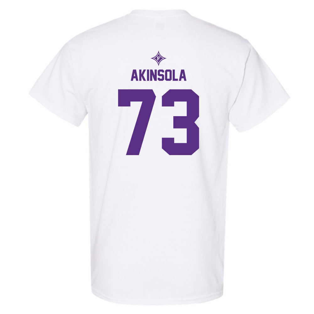 Furman - NCAA Football : Noah Akinsola - Sports Shersey T-Shirt-1