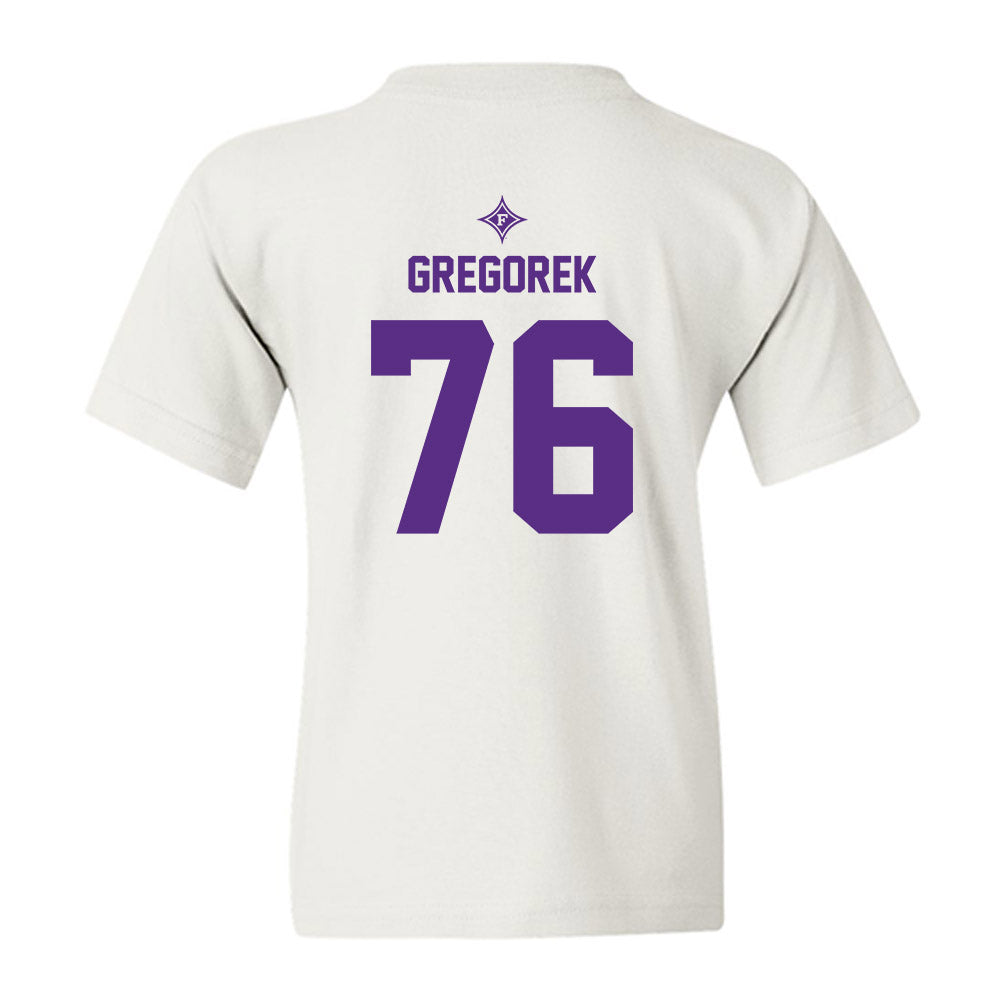 Furman - NCAA Football : Chase Gregorek - Sports Shersey Youth T-Shirt-1