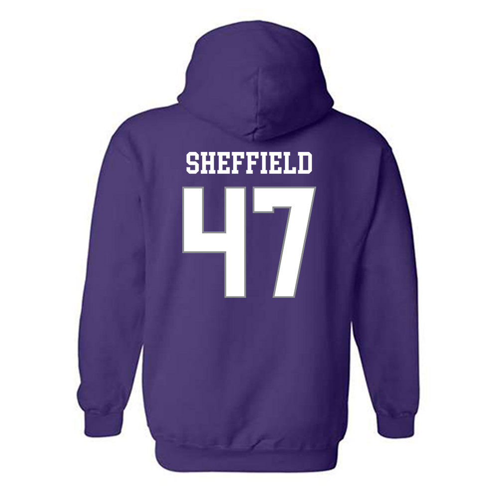 Kansas State - NCAA Baseball : Lincoln Sheffield - Classic Shersey Hooded Sweatshirt-1
