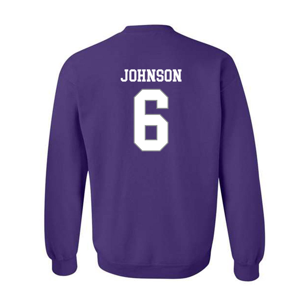 Kansas State - NCAA Men's Basketball : Marcus Johnson - Classic Shersey Crewneck Sweatshirt-1