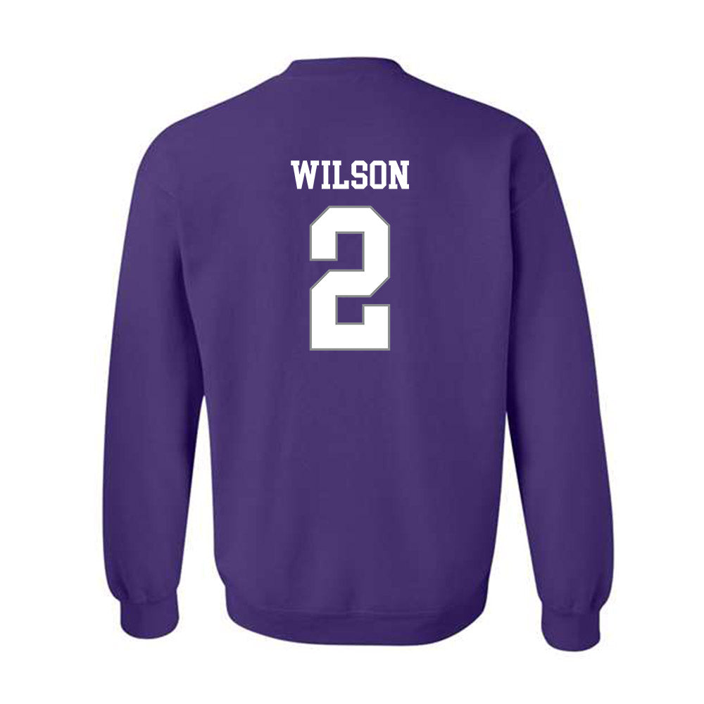 Kansas State - NCAA Men's Basketball : Exavier Wilson - Classic Shersey Crewneck Sweatshirt-1
