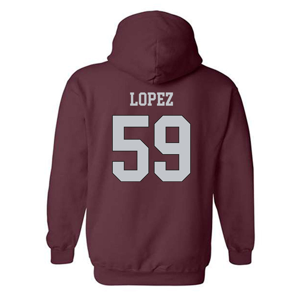 Mississippi State - NCAA Football : Alex Lopez - Sports Shersey Hooded Sweatshirt-1