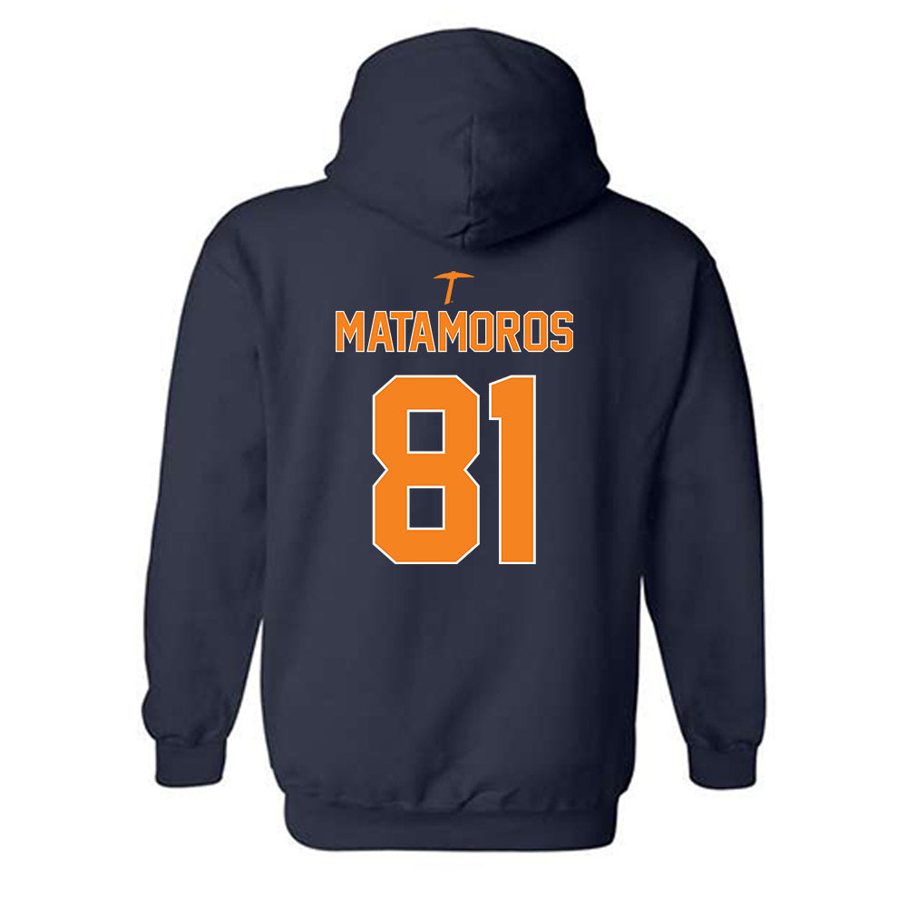 UTEP - NCAA Football : Luka Matamoros - Classic Shersey Hooded Sweatshirt-1