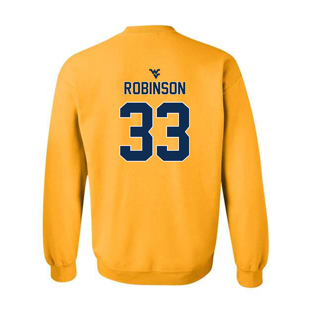 West Virginia - NCAA Baseball : Brayden Robinson - Classic Shersey Crewneck Sweatshirt-1