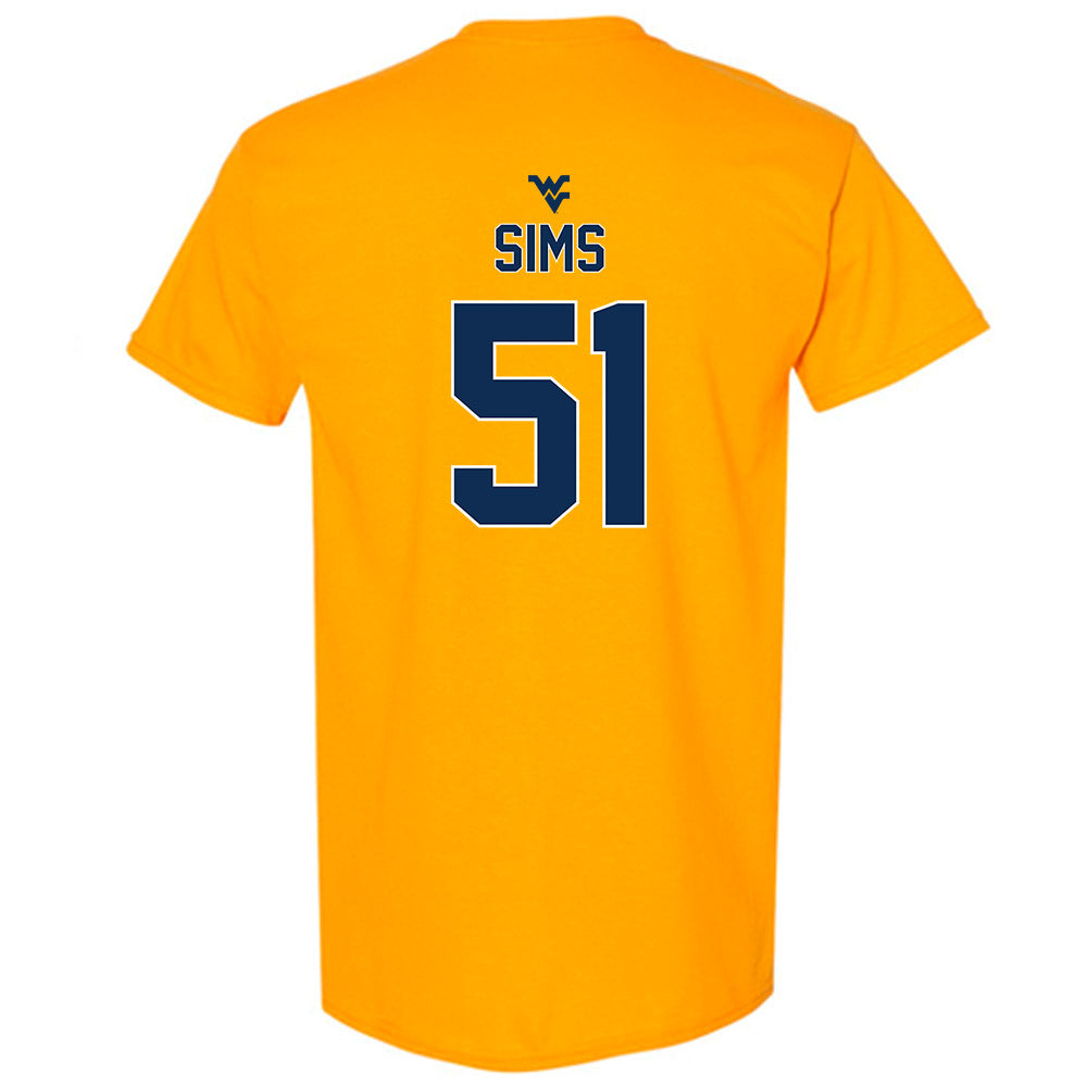 West Virginia - NCAA Baseball : Colton Sims - Classic Shersey T-Shirt-1