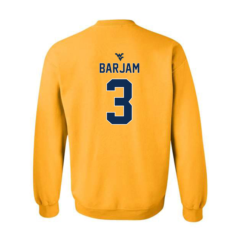 West Virginia - NCAA Baseball : Zahir Barjam - Classic Shersey Crewneck Sweatshirt-1